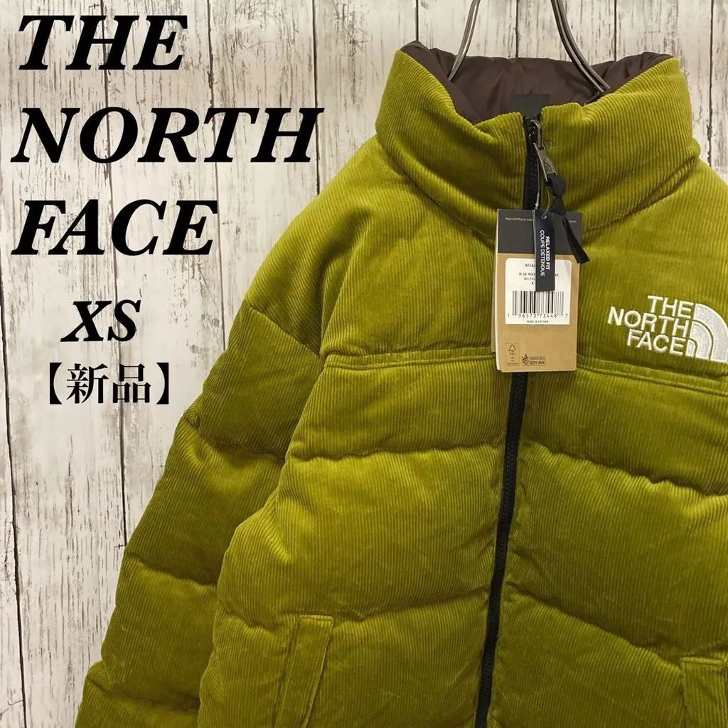 近全新 THE NORTH FACE 北面 夾克外套 Nuptse XS 棕色 燈芯絨 雙面 日本直送 二手