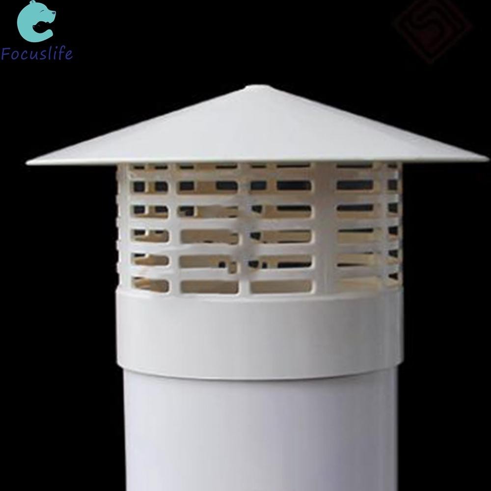 75-250mm PVC屋頂通風格柵雨帽圓形罩管通風帽
