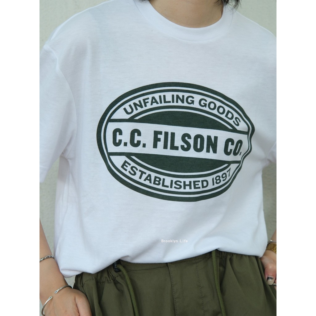 美國Filson Ranger輕量素色印花戶外休閒寬鬆圓領短袖T恤 男