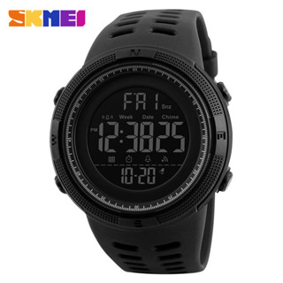 Skmei 1251 5Bar 防水數字手錶 reloj hombre 適用於戶外運動男士多功能鬧鐘計時手錶