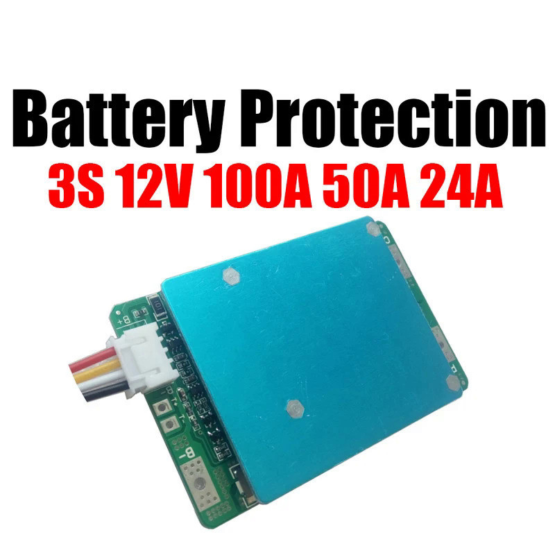 3s 12V 100A 50A 帶平衡鋰離子鋰電池保護板 W 平衡大電流 18650 BMS 電池模塊