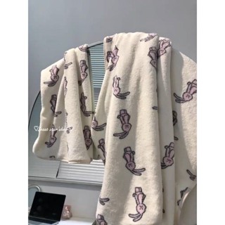 粉紅兔兔吸水浴巾｜🐰珊瑚絨吸水浴巾