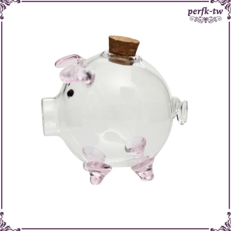 [PerfkTW] 存錢罐節日禮物豬裝飾擺件可愛玻璃豬公仔