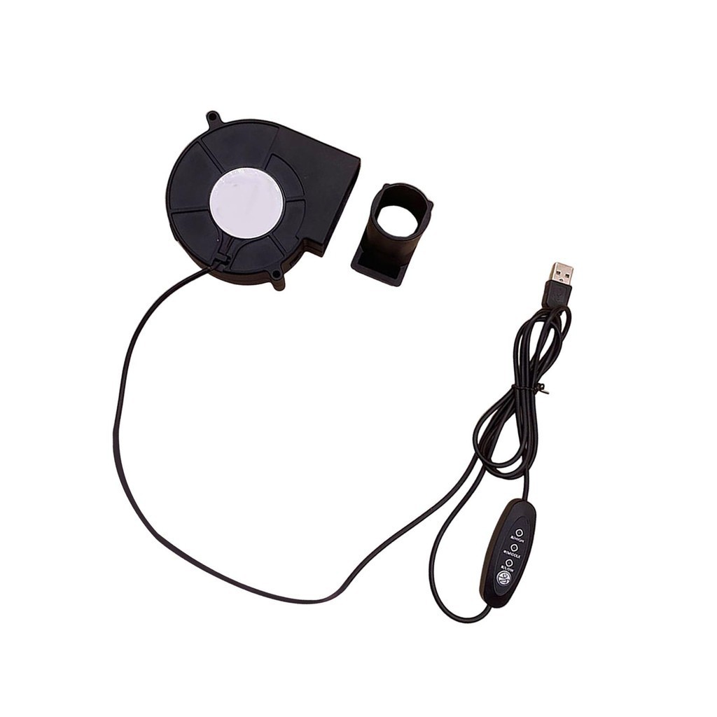 [WhbadguyojTW] 燒烤鼓風機 USB 5V 多功能露營燒烤壁爐波紋管烹飪鼓風機