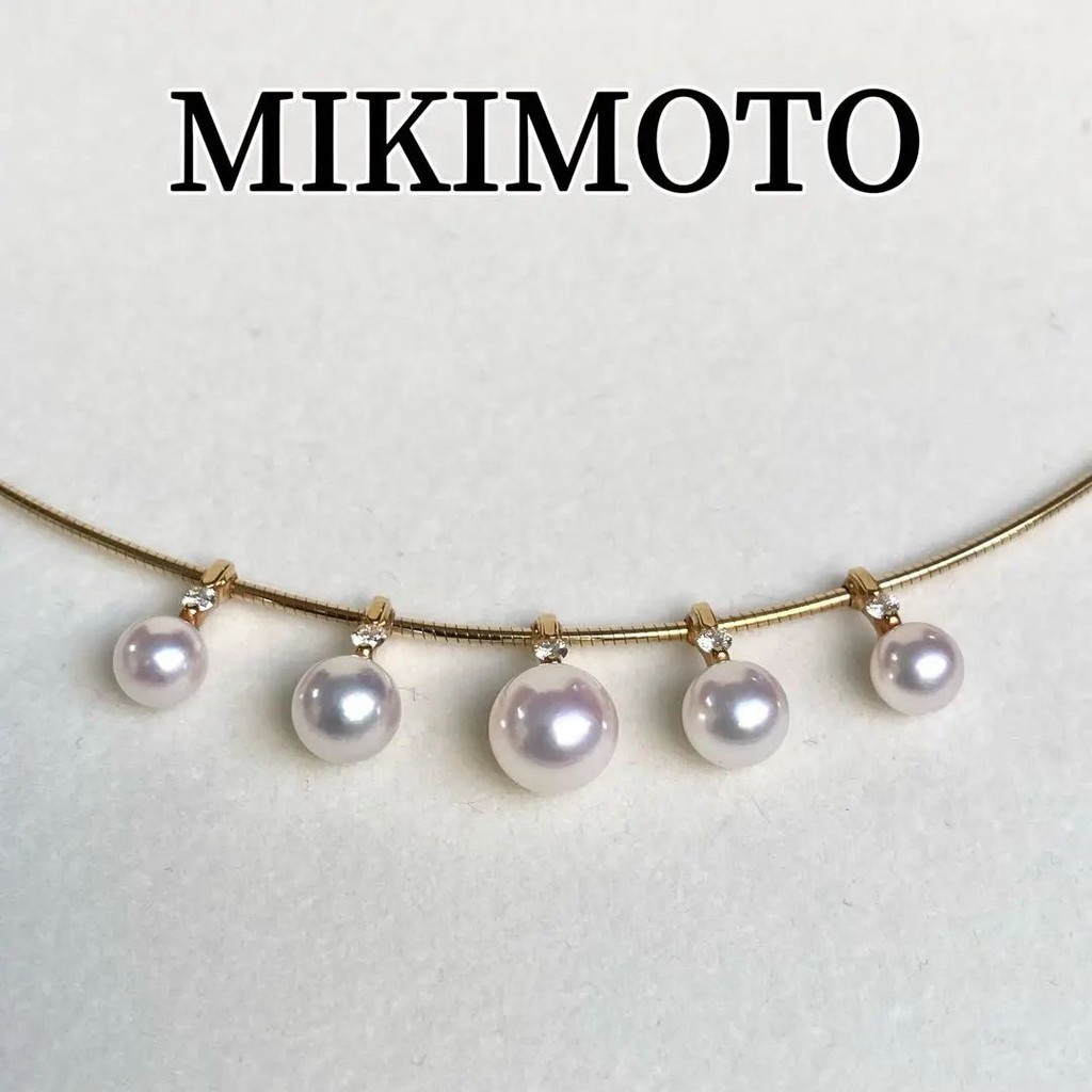 Mikimoto 項鍊 珍珠 Akoya 18k金 mercari 日本直送 二手