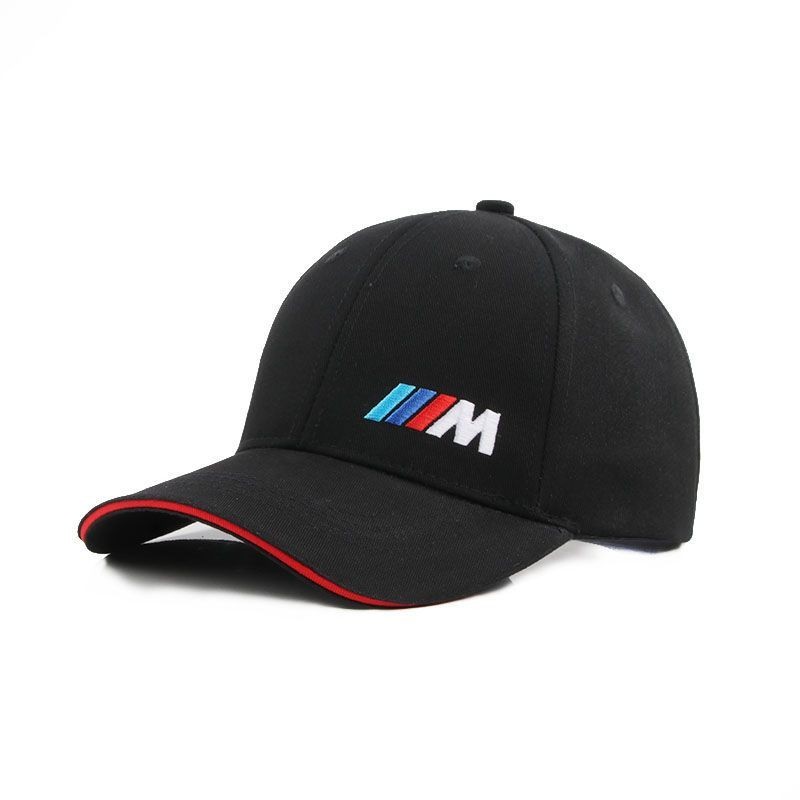 寶馬M標誌刺繡車標棒球帽 車迷F1帽子 戶外運動防晒鴨舌帽