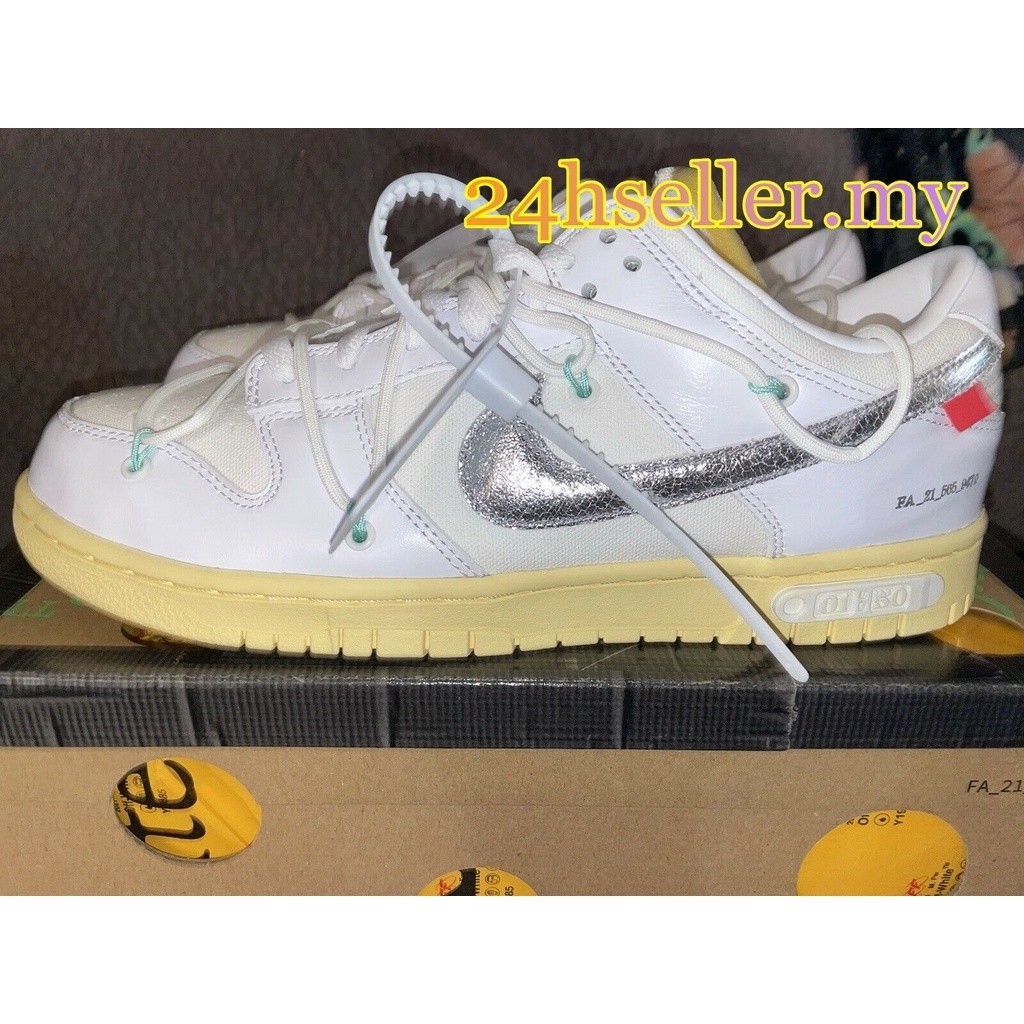 Off-white x NK Dunk Low 白色運動鞋 DM1602-127