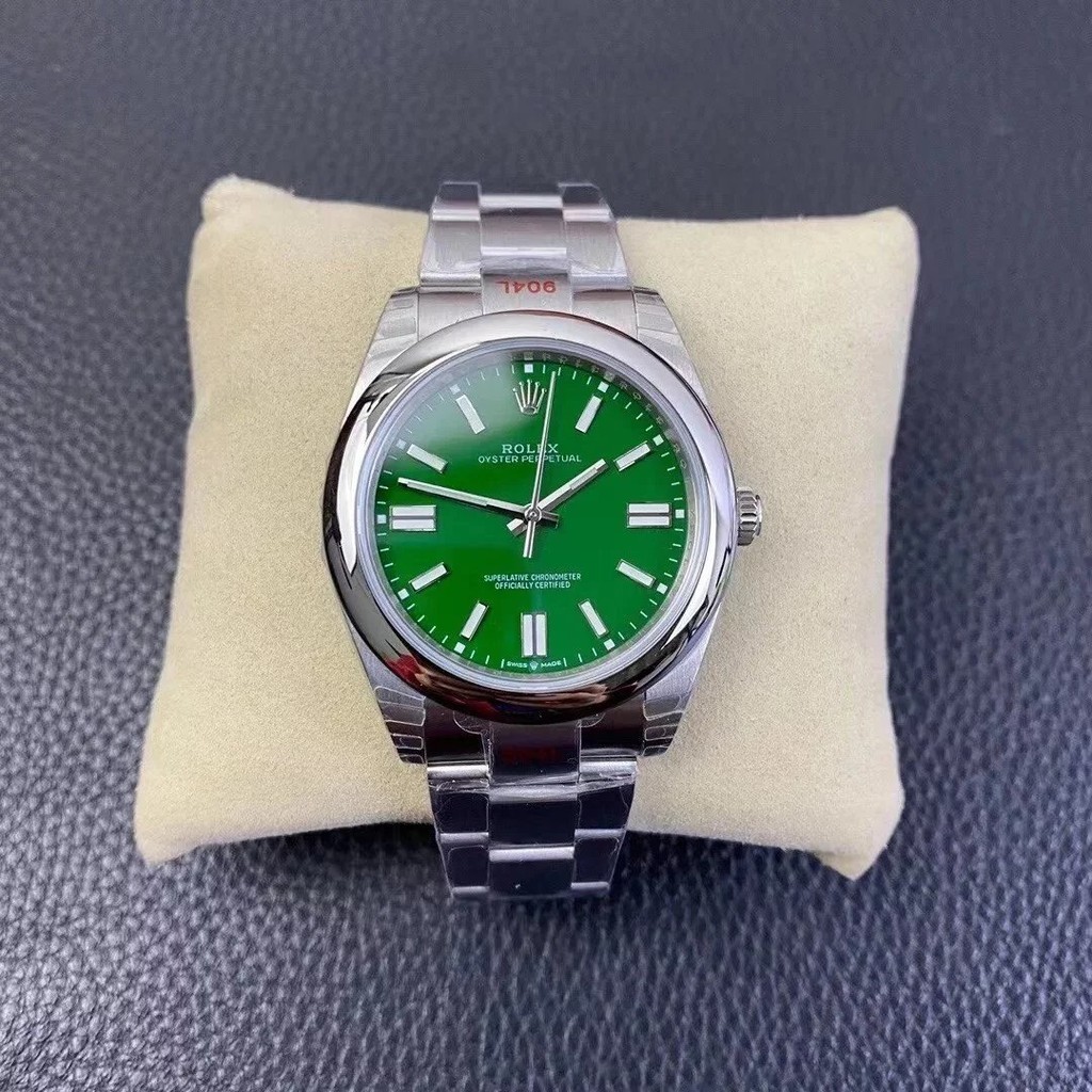 EW勞力士蠔式恆動型綠盤 全新3230機芯，瑞士冰藍色夜光，與原夜光一致，超級904鋼材，男士休閒商務手錶
