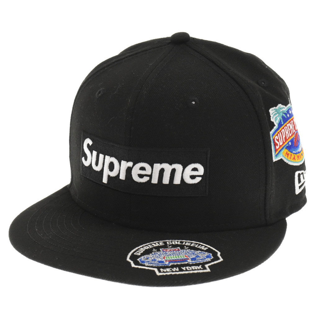 Supreme帽子二十三 二十七 黑色 框 徽章 日本直送 二手