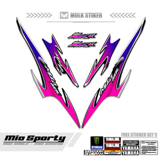 MIO 運動條紋圖案 36 MIO 微笑貼紙城市貼紙 AMORE ZR MX GARNIS LAMA 稀有泡泡閃光火花旗