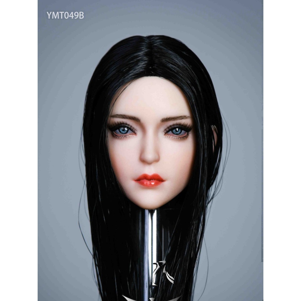 【精品】現貨YMTOYS 1/6 植髮美女頭雕 橙 YMT049 適合搭配包膠女素體兵人