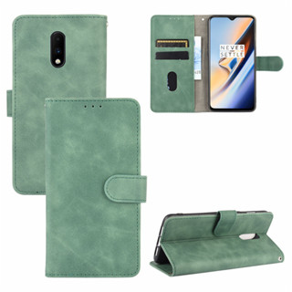 日本書本式防摔殼套適用 1+ 一加7素面色手機殼1+7保護套oneplus 7膚感牛皮紋翻蓋插卡復古磁扣1加七