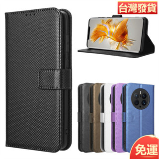 適用華為mate50手機殼皮套Mate 60 Pro+翻蓋保護殼插卡掛繩錢