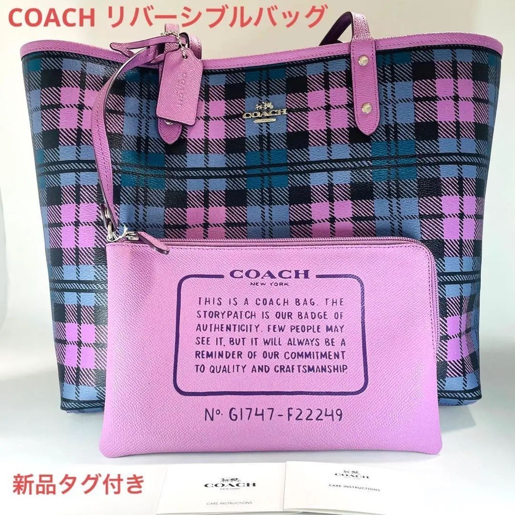 近全新 COACH 蔻馳 化妝包 粉紅色 日本直送 二手