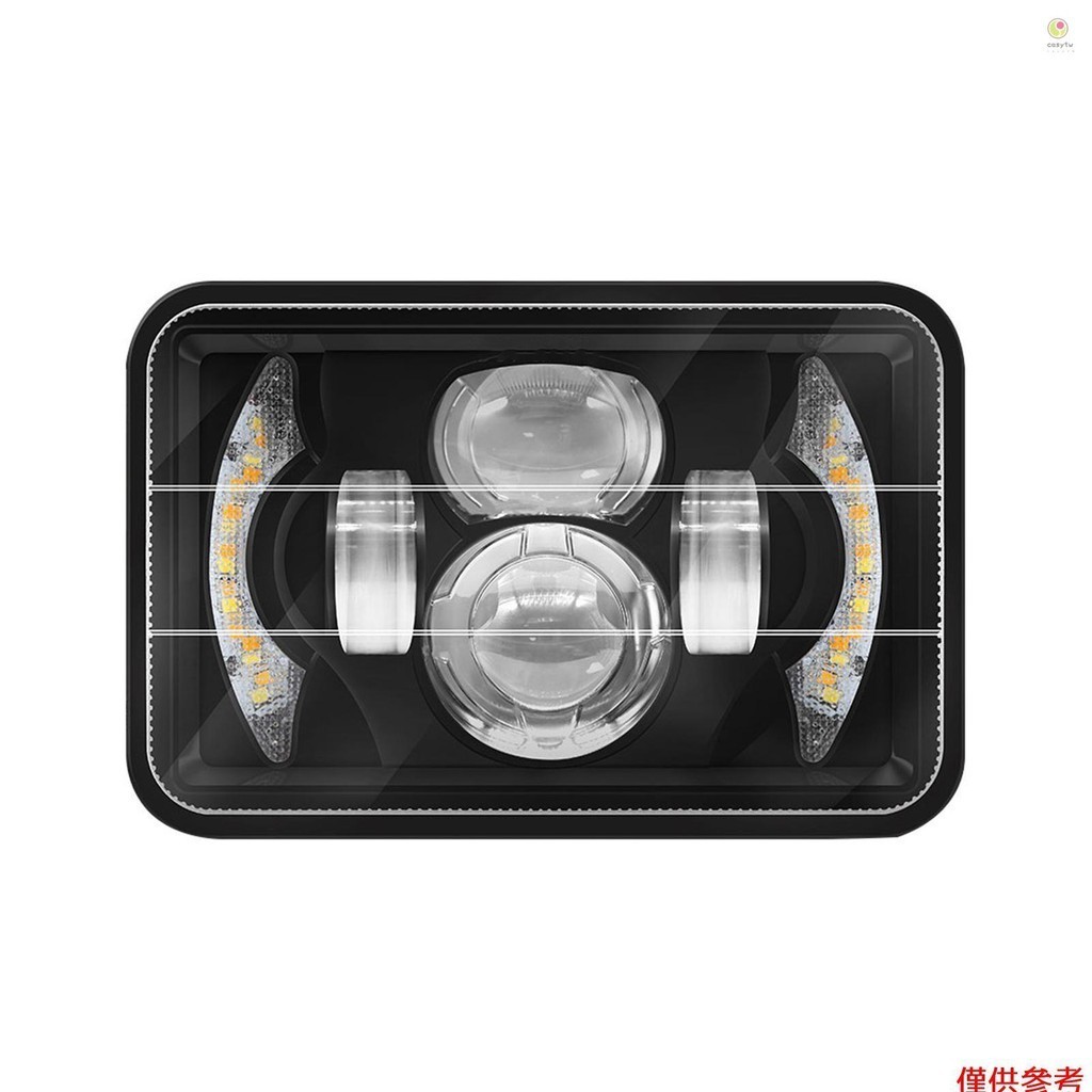 Casytw 5 英寸 LED 頭燈 4x6 英寸汽車矩形頭燈帶 DRL 轉向信號遠光燈/近光燈更換,適用於 Peter