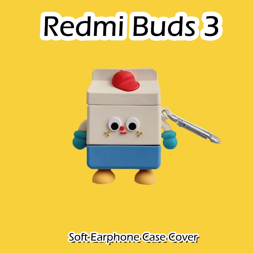 【快速發貨】適用於 Redmi Buds 3 Case 可愛立體造型軟矽膠耳機套外殼保護套 NO.3