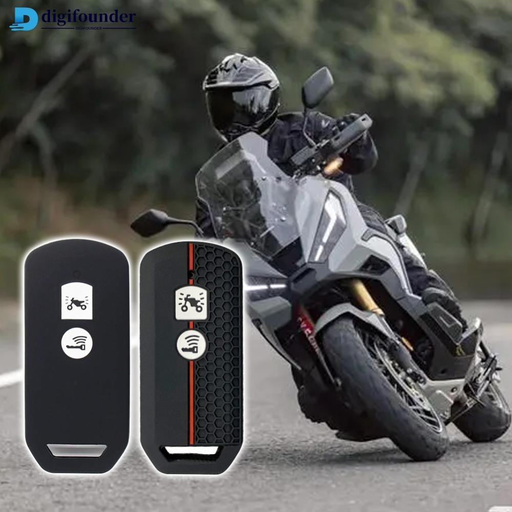 HONDA Digifounder 摩托車 2 按鈕智能鑰匙套矽膠適用於本田 PCX 150 混合動力 X-ADV SH