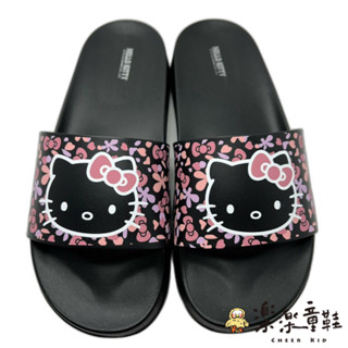 台灣製三麗鷗親子拖鞋-黑色 另有粉色 親子鞋 台灣製親子鞋 Hello kitty鞋 親子拖鞋 K067-2 樂樂童鞋