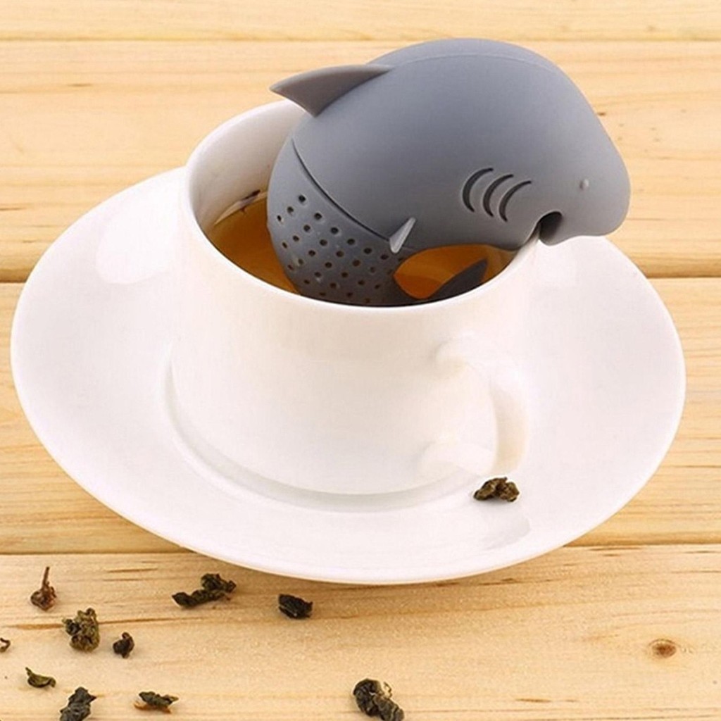 動物泡茶器散葉擴散器茶過濾器適用於活頁可愛矽膠茶過濾球有趣的動物形狀哥特