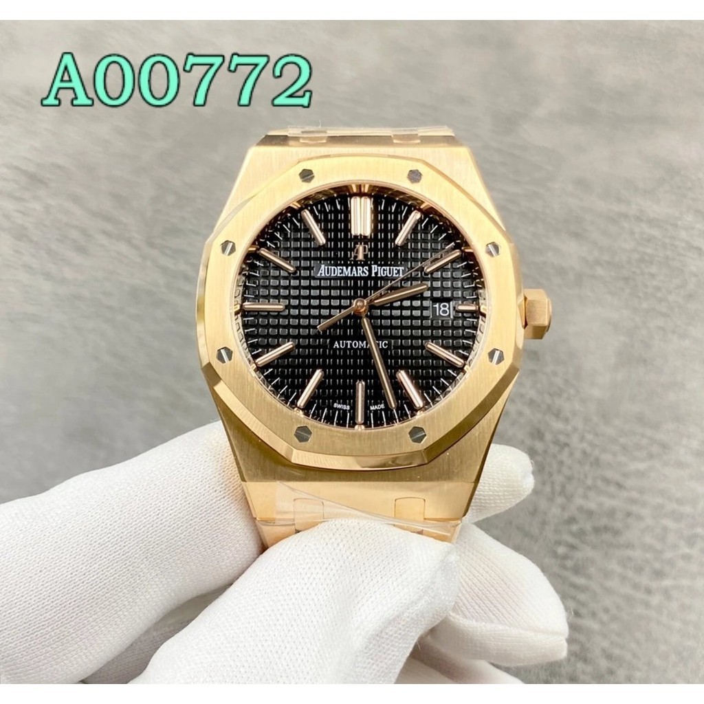 aps廠手錶 皇家橡樹系列15400OR 玫瑰金3120一件式機芯機械腕錶 41mm