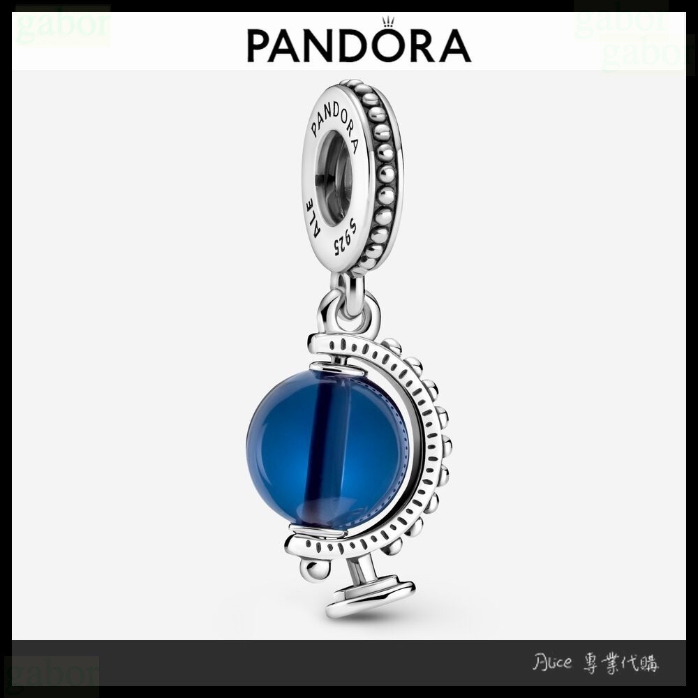 Alice專業代購 Pandora 潘朵拉 藍色地球吊飾 愛情 情侶 祝福 情人節 禮物799430c01
