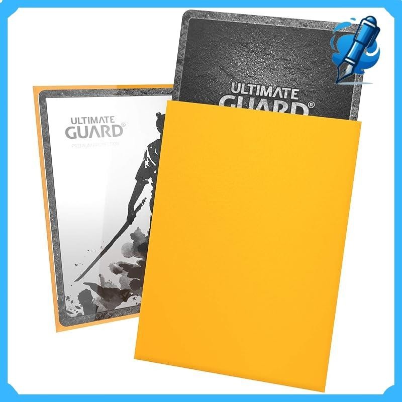 Ultimate Guard 卡套，标准尺寸 100 卡套，黄色。