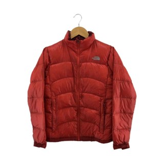 THE NORTH FACE 羽絨服 夾克外套尼龍 紅色 Red 日本直送 二手