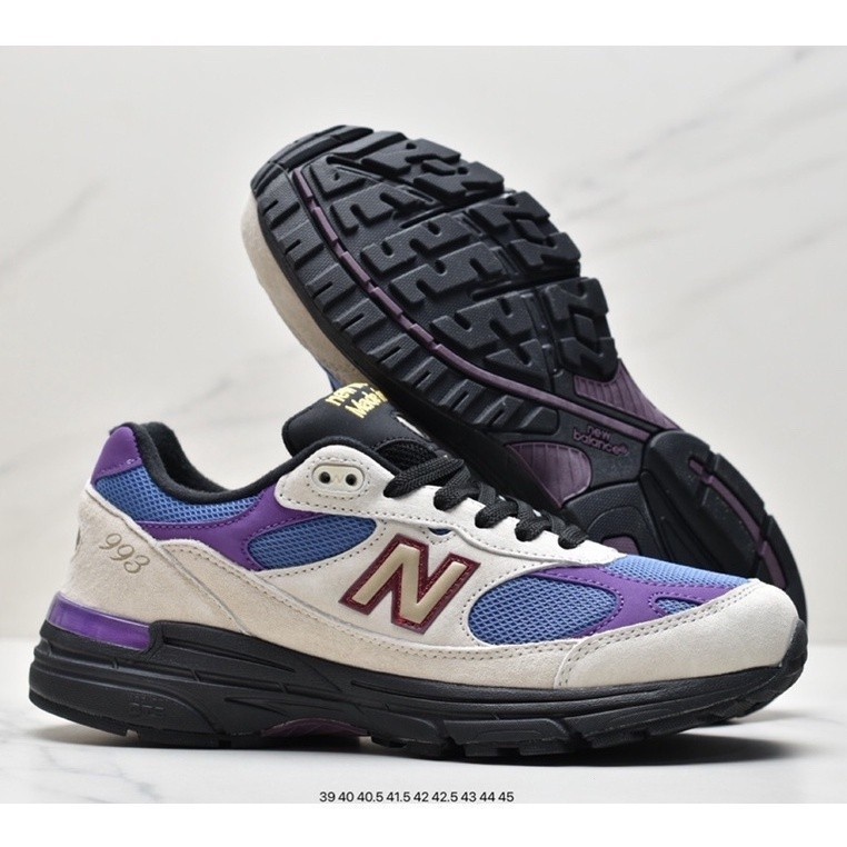 紐巴倫 New Balance 993戶外流行訓練鞋灰紫藍MR993ALL