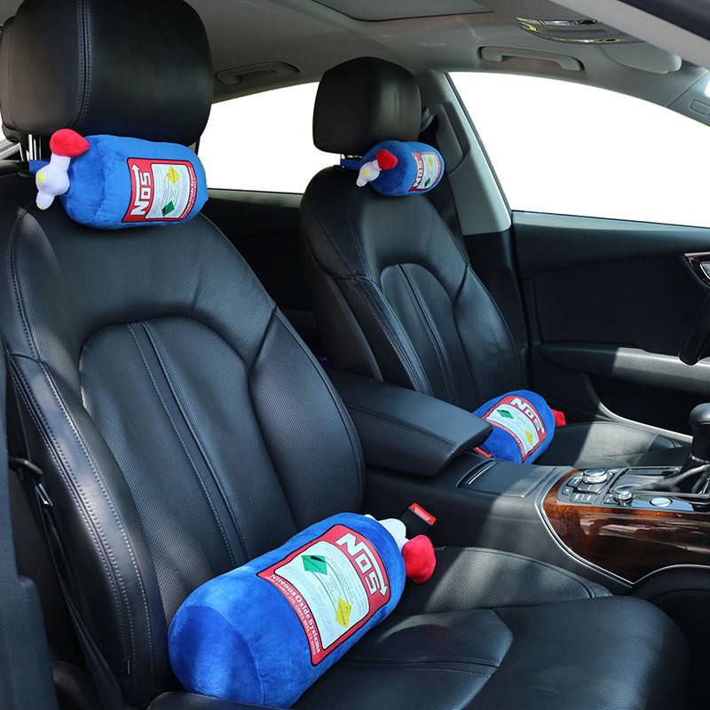 跨境熱銷汽車頭枕NOS氮氣瓶抱枕車用座椅頭枕護頸枕用品大全批發BMW BENZ AUDI Toyota honda pr