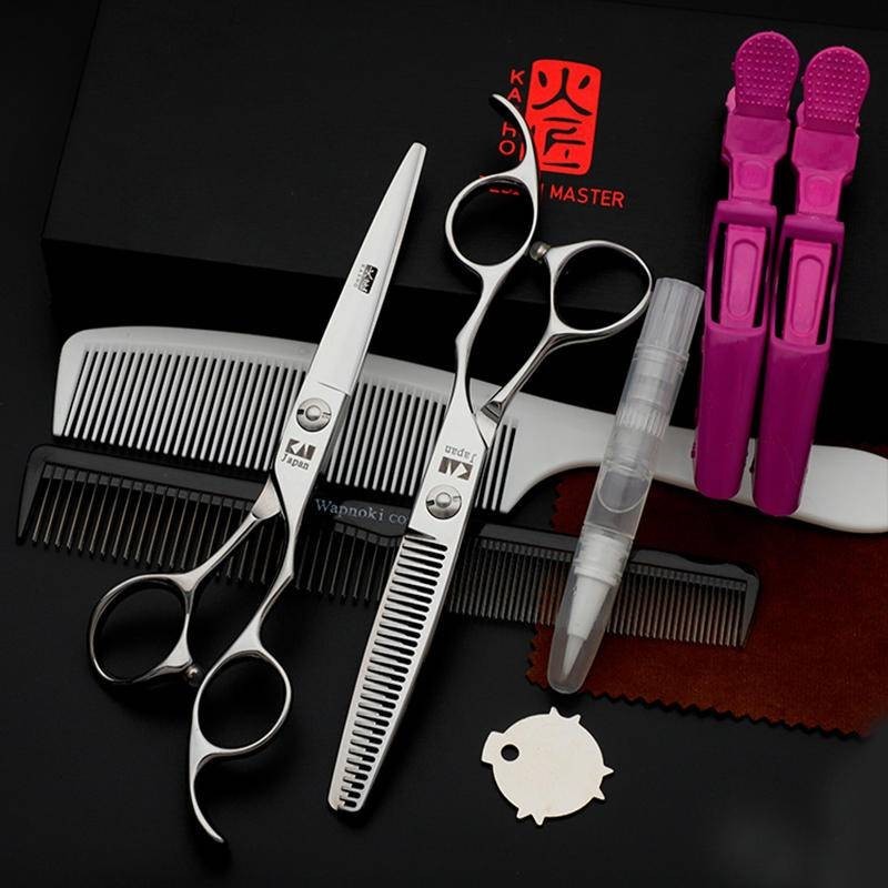 日本美髮剪火匠理髮剪刀平剪無痕牙剪專業髮型師打薄套裝剪髮剪刀