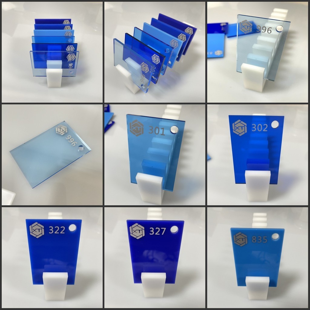 客製化 壓克力板 壓克力加工 展示 藍色亞克力板 定製深藍電信藍 半透明有機玻璃板加工雕刻3 5 8 10MM