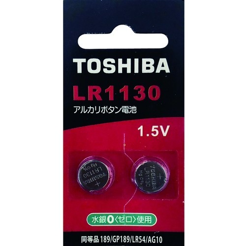TOSHIBA 東芝  LR1130/LR54 鈕扣電池 (2入)-