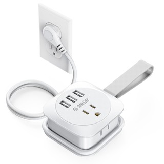 臺灣專用收納延長線 多功能便攜充電板帶USB+Type-C 扁頭 充電三孔收納插座 可伸縮線 旅行便攜110V辦公插座