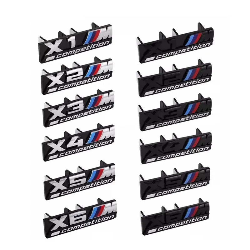 適用於寶馬BMW前標 雷霆款中網標X1 X2 X3 X4 X5 X6 X7 M competition logo車標誌
