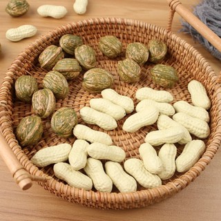 模擬堅果模型塑膠花生核桃幼兒園過家家玩具食品食物擺件攝影道具-blu0330