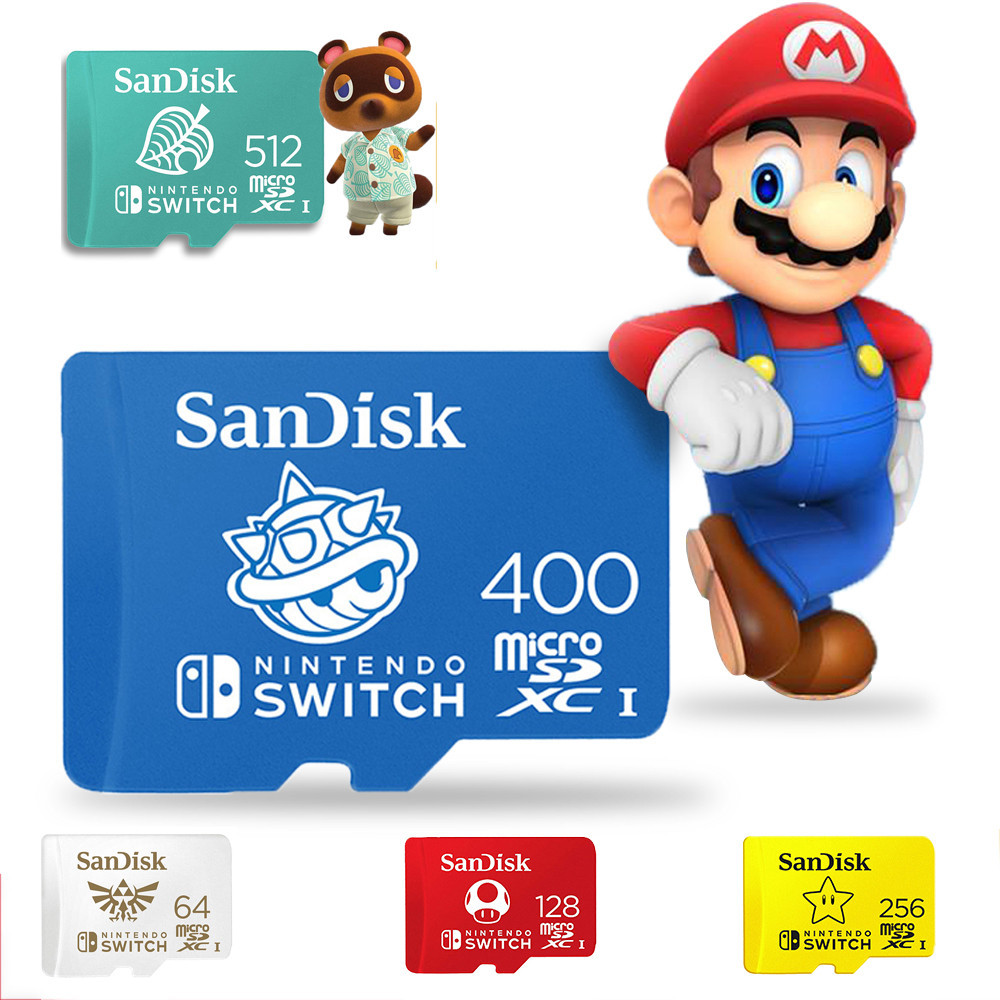 任天堂 用於遊戲擴展卡的存儲卡 microSDXC 卡 512GB 400GB 256GB 128GB 64GB Mix