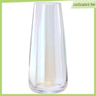 [CuticatecbTW] 玻璃花瓶花瓶室內植物美學花盆輕巧奢華透明花盆臥室透明容器