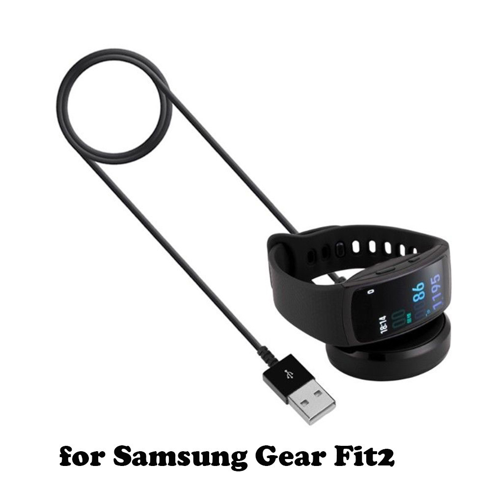 SAMSUNG 適用於三星 Gear Fit 2 Fit2 SM-R360 Pro SM-R365 智能手錶手鍊電纜充電