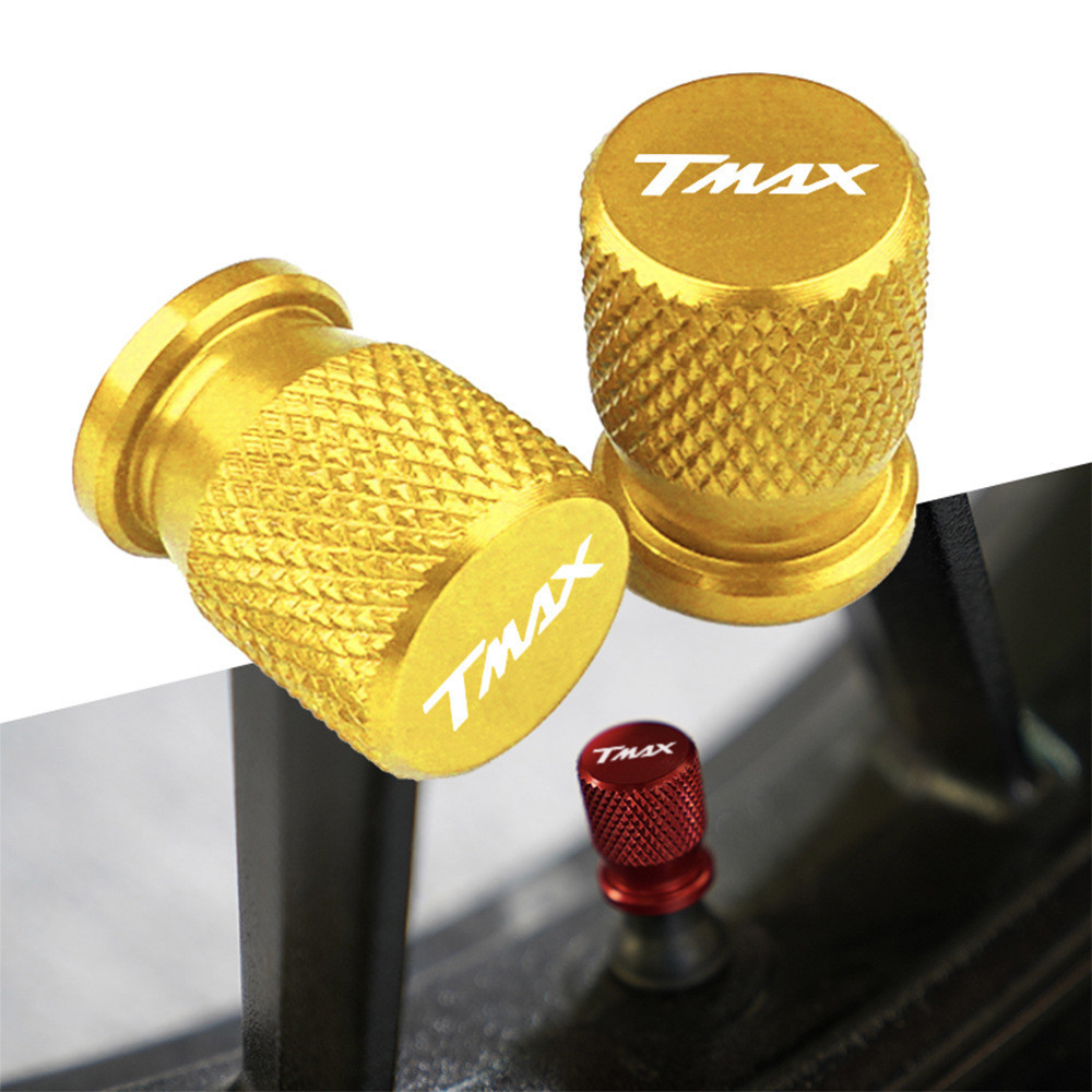 適用雅馬哈TMAX500 TMAX530 NMAX155 XMAX300改裝輪胎氣嘴蓋帽CNC