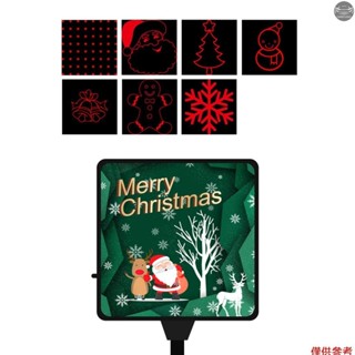 汽車 USB 氛圍燈聖誕投影儀燈聲控 LED 車內燈,用於汽車家庭臥室派對裝飾