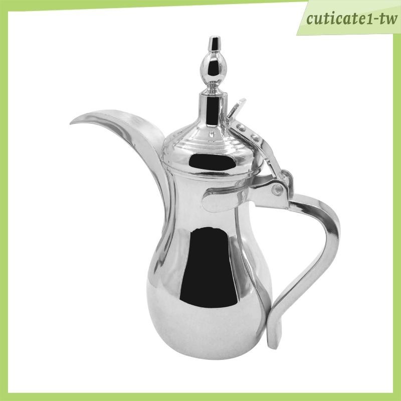 [CuticatecbTW] 壺、茶壺、阿拉伯不銹鋼飲料分配器、咖啡加熱器、開齋節穆巴拉克茶壺、露營、燒烤