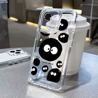 黑色煤球 Realme XT GT 卡通 防摔 情侶 手機殼
