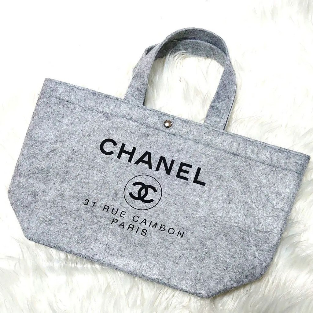 近全新 CHANEL 香奈兒 贈品 托特包 灰色 日本直送 二手