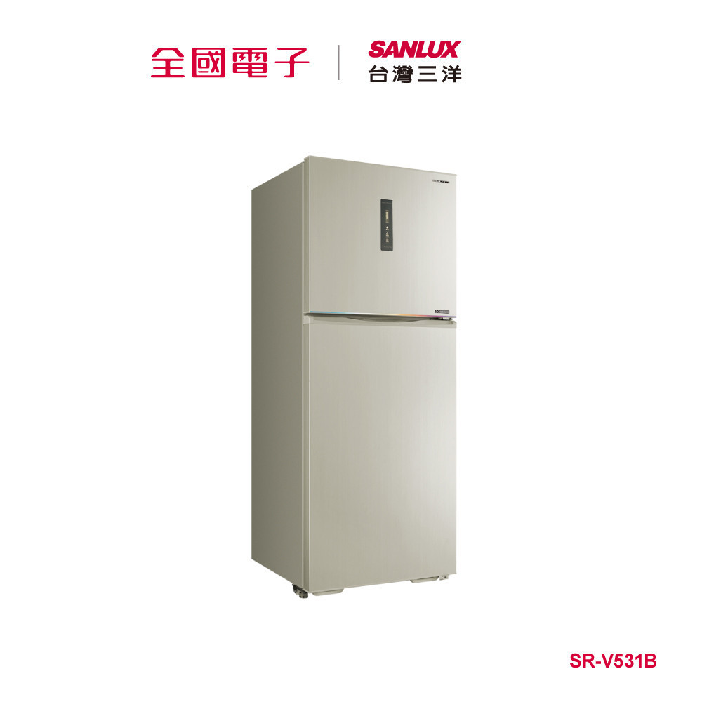 台灣三洋535L雙門大冷凍室變頻電冰箱  SR-V531B 【全國電子】