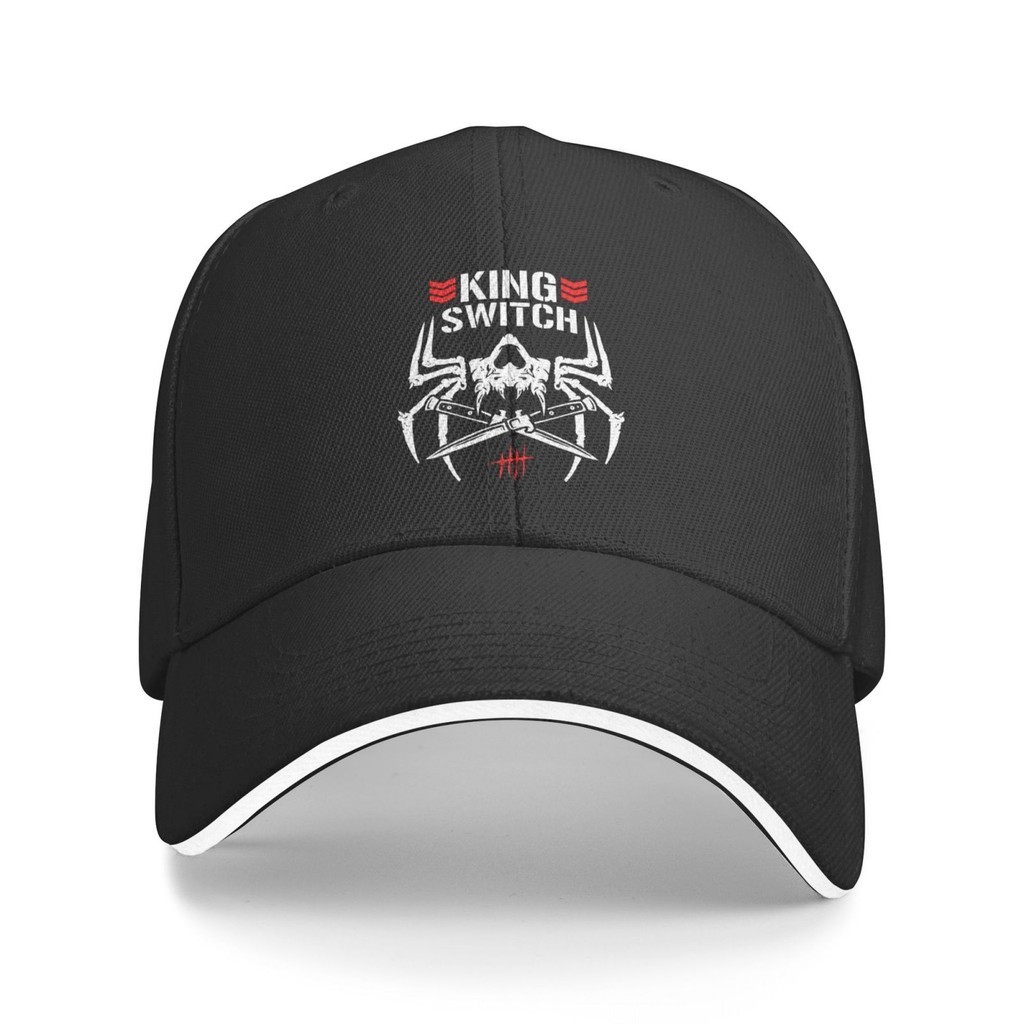 Njpw King Switch Jay 白色子彈頭俱樂部標誌最新新奇圖形棒球帽