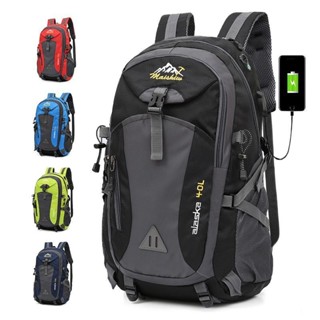 背包usb充電後背包男女運動書包輕便戶外登山包大容量旅行包
