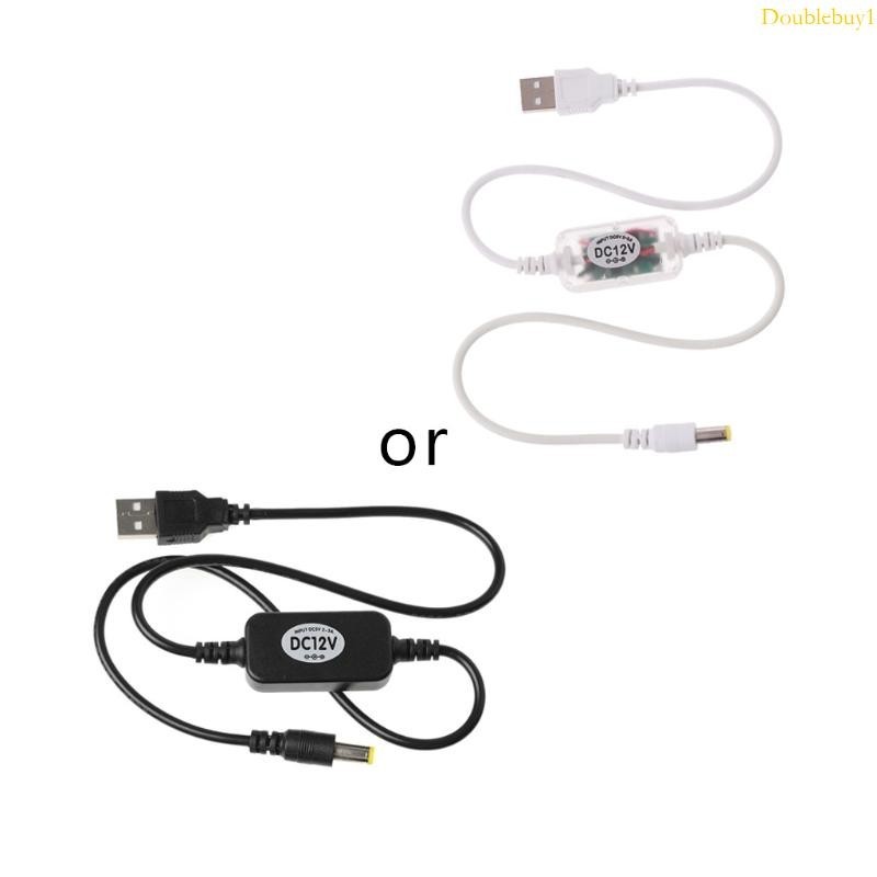 Dou USB 電源升壓線用於 DC 5V 到 DC 12v 升壓模塊 USB 轉換器適配器