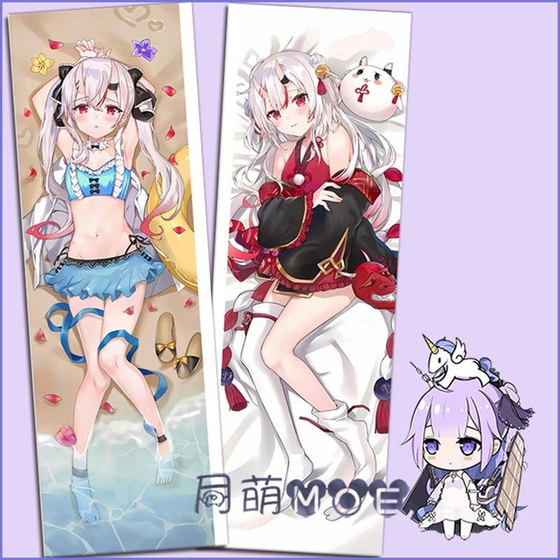 【vtuber抱枕】定製版 vtuber 虛擬主播 百鬼綾目動漫等身抱枕二次元周邊枕套靠枕禮物