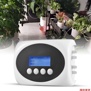 SM-YT20 10米太陽能雙泵自動澆水器 太陽能供電/Micro USB充電 可同時工作,可單獨設置 灌溉定時家用園林