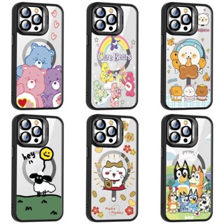 鏡頭支架 彩虹熊 搞怪 Magsafe磁吸 隱形支架 iPhone 16 15 14 13 12 Pro Max 手機殼